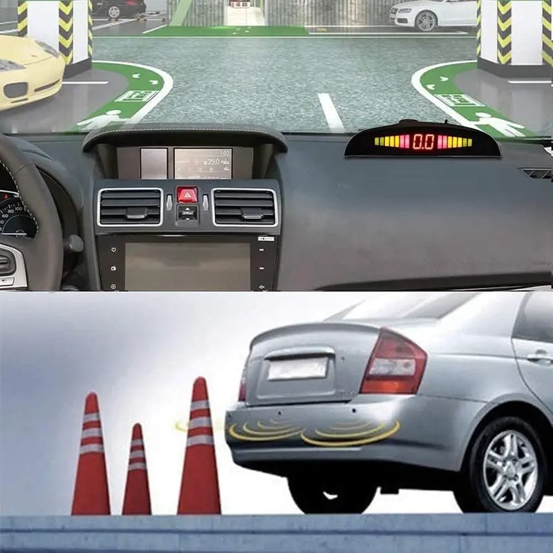 Reverse Parking Sensor Kit – Lcd Display With Buzzer & Distance Alert 2