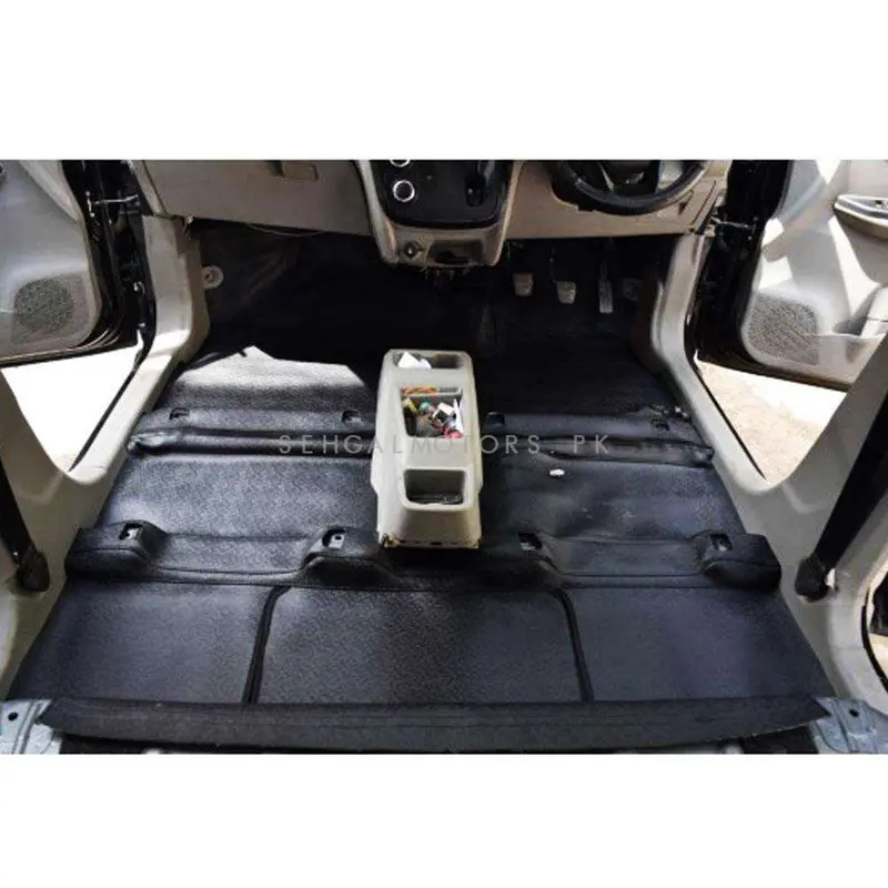 Rexine Floor Matting Hatchback / Sedan Black 7Ft 2