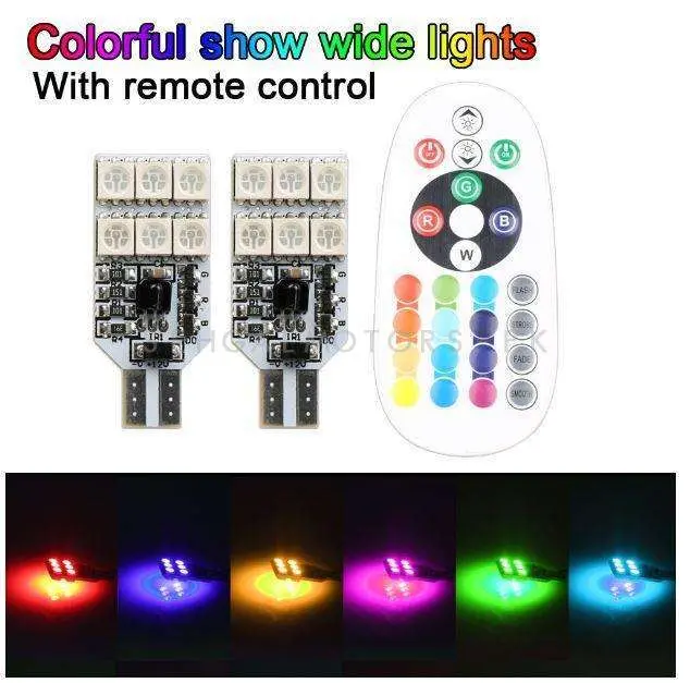 Rgb Parking Smd Light Multi Color With Remote Control - Light Flash | Led Light Bulb For Parking 2