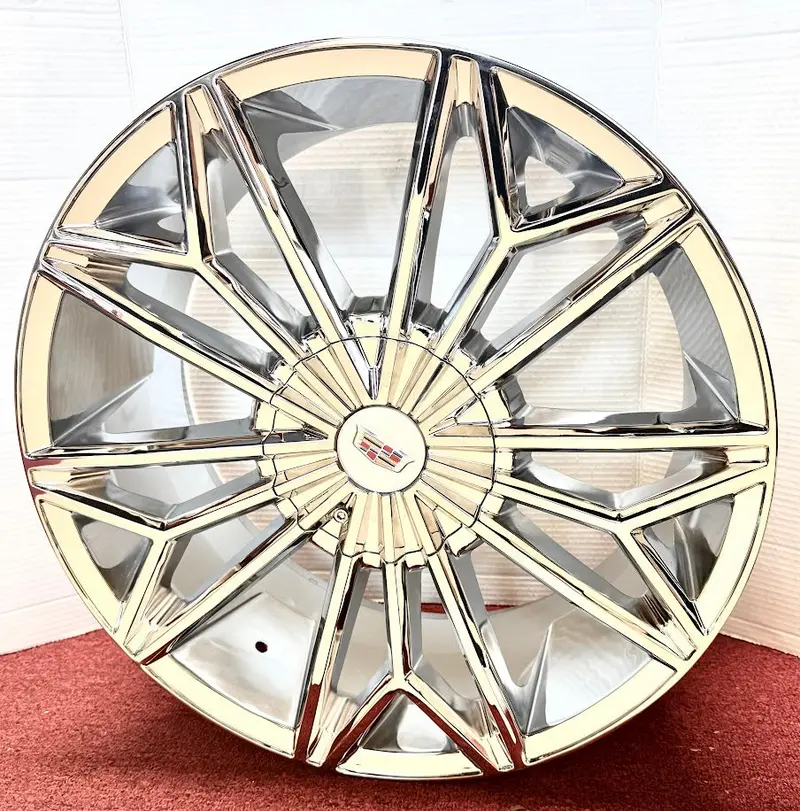 "Ribbon" Chrome 20" X 8.5" Set Of 4 Wheels 5X115 Dts Deville Sts Eldorado 2
