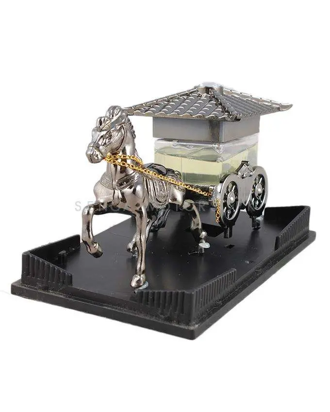 Riding Horse Dashboard Car Perfume - Silver - Car Perfume Fragrance Freshener Smell 2