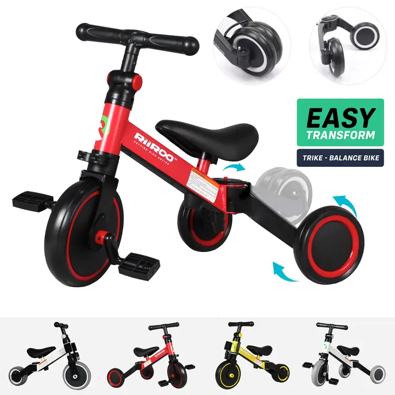 Riiroo 2-In-1 Tricycle & Balance Bike 3