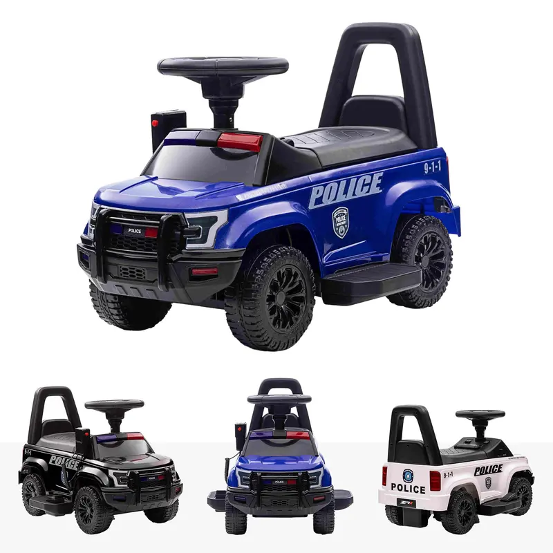 Riiroo 6V Police Pursuit Push Along & Electric 2