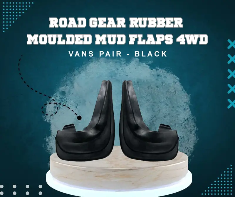 Road Gear Rubber Moulded Uni Git Mud Flaps 4Wd Vans Pair 1