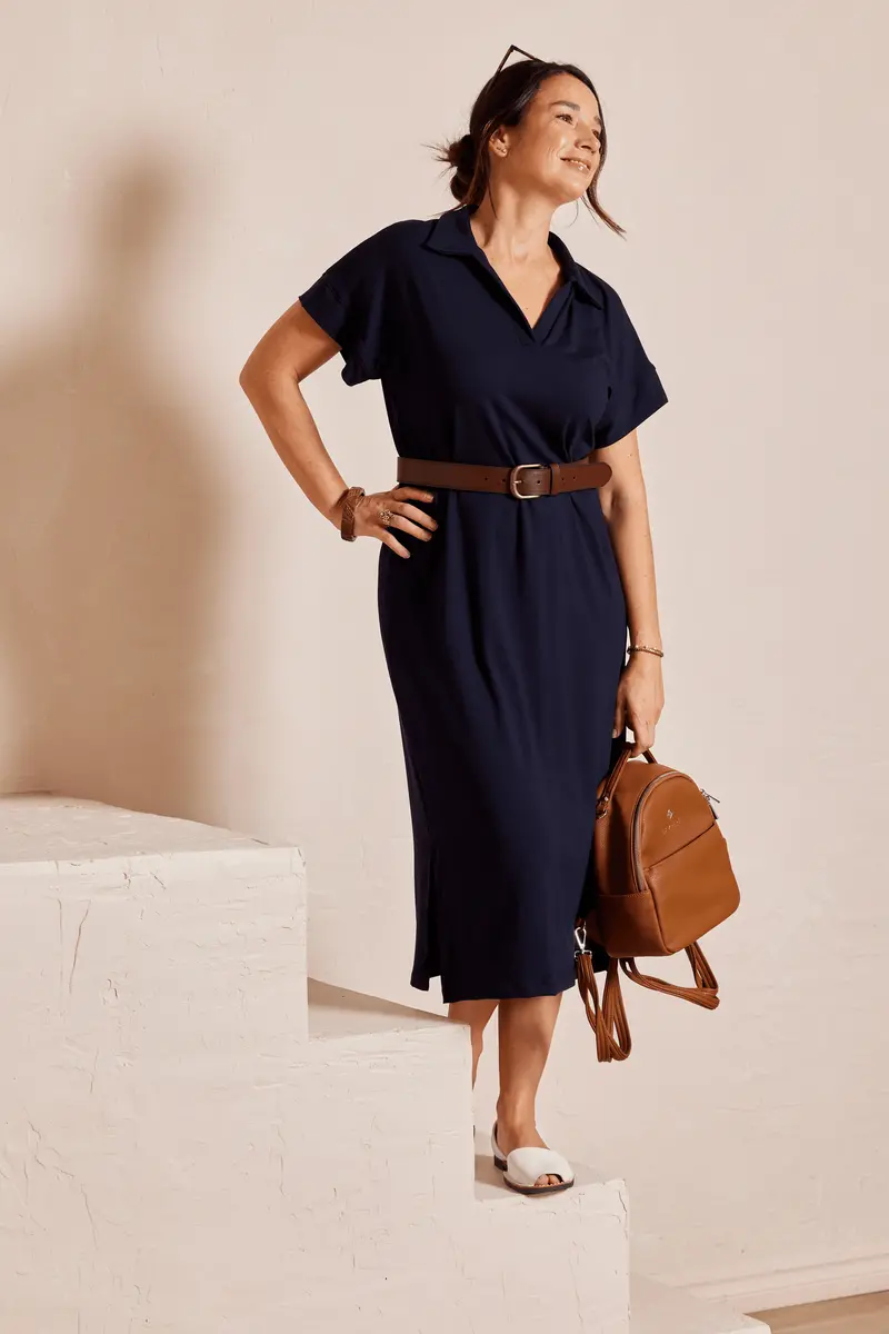 Robe Polo Midi - Marine 1