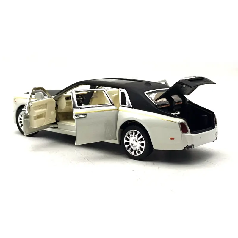 Rolls Royce Phantom Metal Die Cast Toy Car - Multi Colors | Model Diecast Cars With Sound/Light/Pull Back, 1:32 1