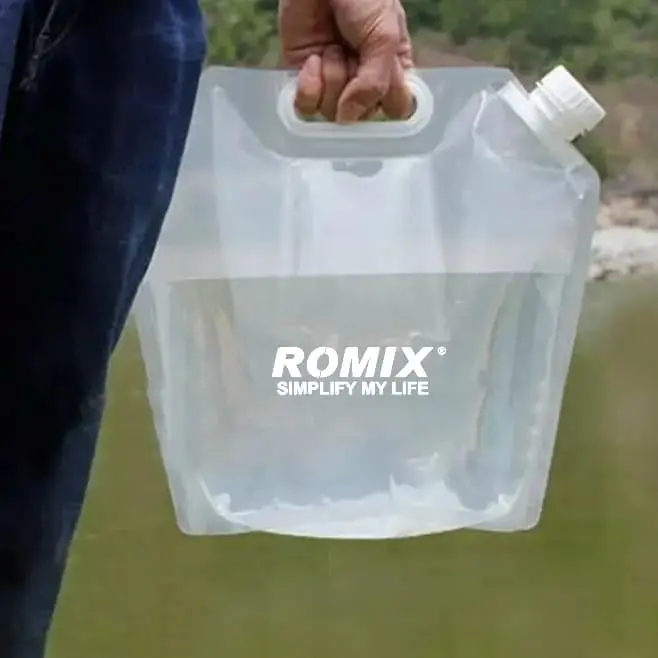 Romix Transparent Environmentally Outdoor Travel Folding Water Bag - Foldable Drinking Containers Tank Multi 2