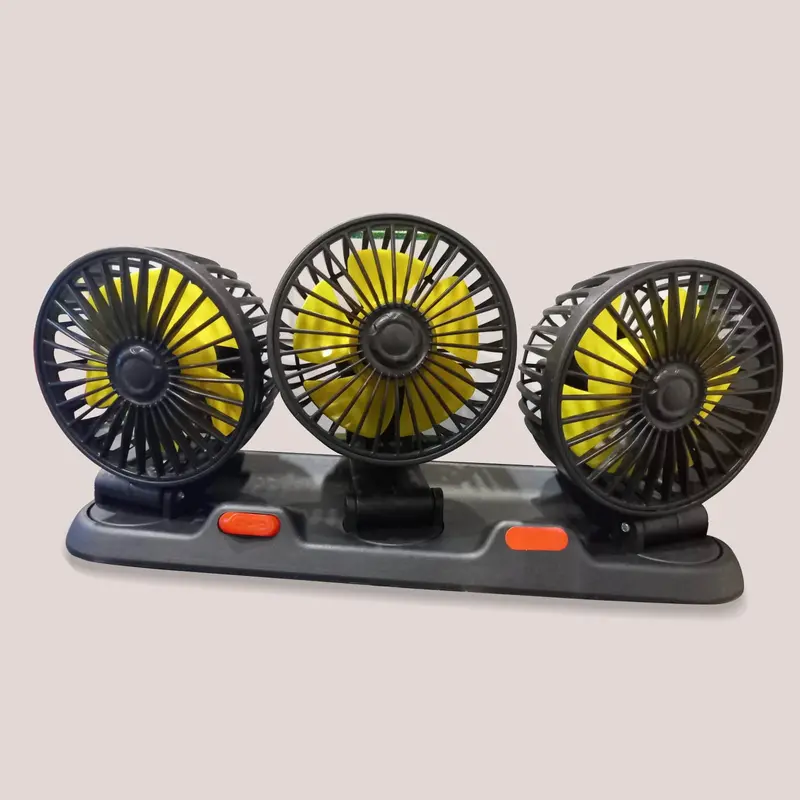 Rotatable Tripple Speed Car Electric Tripple Fan For Dashboard 2