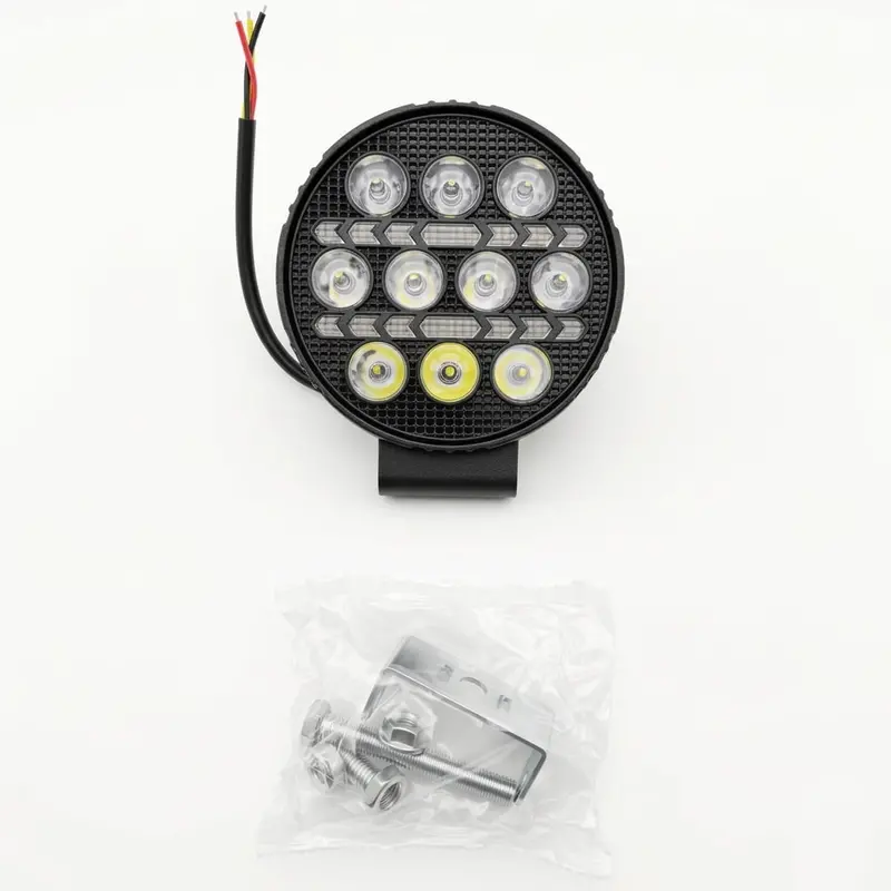 Round Shape 10 Led Smd Projector Style Fog Light With Drl12v-24V 2
