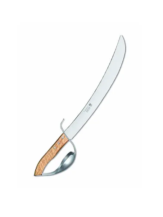 Sabre À Champagne Design (Chêne Avec Garde En Aluminium Et Socle) - Claude Dozorme 2