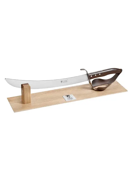 Sabre À Champagne Design (Santo Morado Avec Garde Bronze Et Socle) - Claude Dozorme 1
