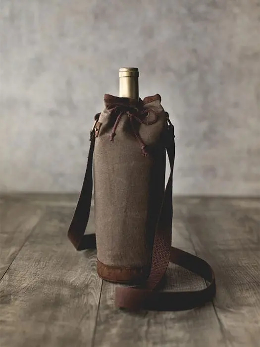 Sac À Bouteille De Vin Canvas - Picnic Time 2