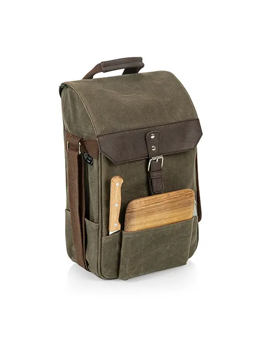 Sac De Transport 2 Bouteilles Avec Accessoires Canvas - Picnic Time 1