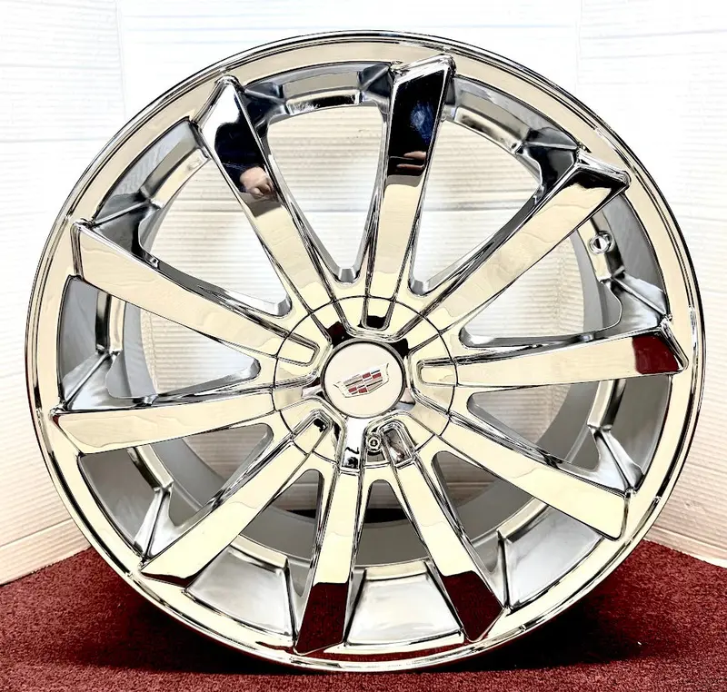 "Samurai" Chrome 20" X 8.5" Set Of 4 Wheels 5X115 Dts Deville Sts Eldorado 1