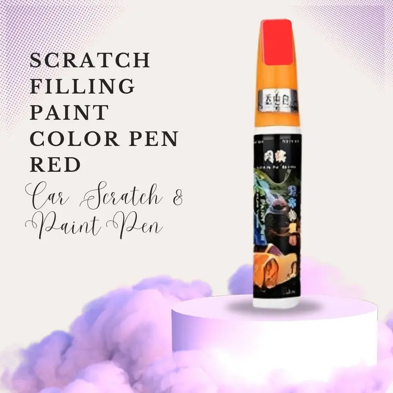 Scratch Filling Paint Color Pen Red - Car Scratch & Paint Pen 1