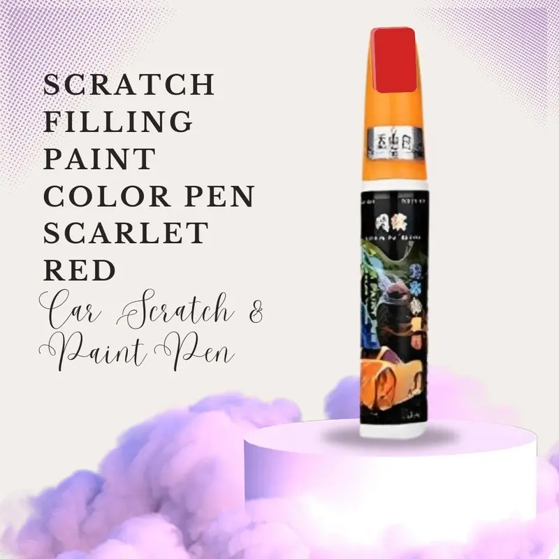Scratch Filling Paint Color Pen Scarlet Red - Car Scratch & Paint Pen 1