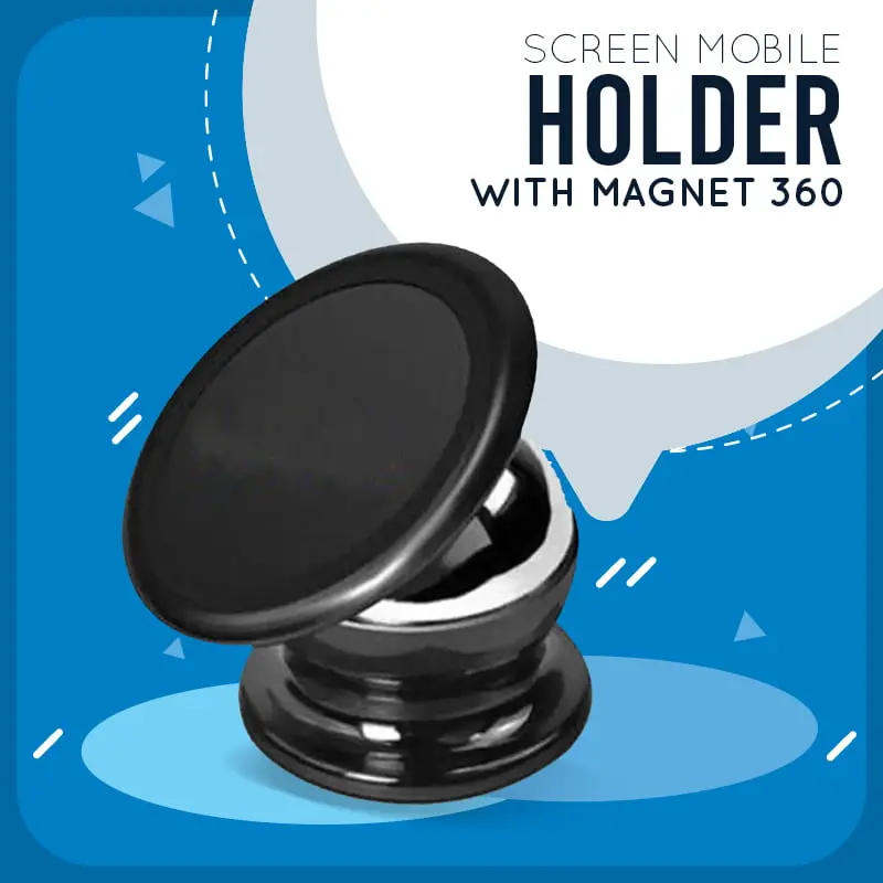 Screen Mobile Holder With Magnet 360 - Phone Holder | Mobile Holder | Car Cell Mobile Phone Holder Stand 1