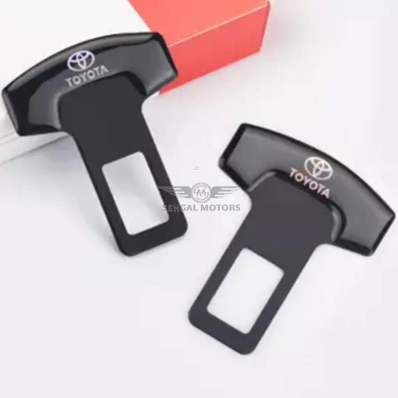 Seat Belt Clip Logo Black - Pair 4