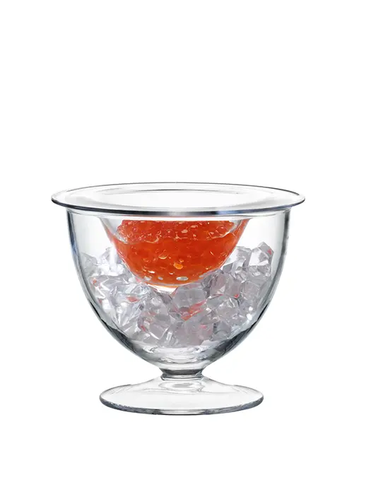 Service À Caviar En Verre Soufflé Bouche- Lsa 1