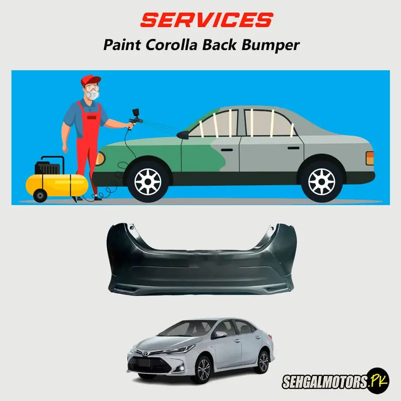 Services - Paint Corolla Back Bumper 1