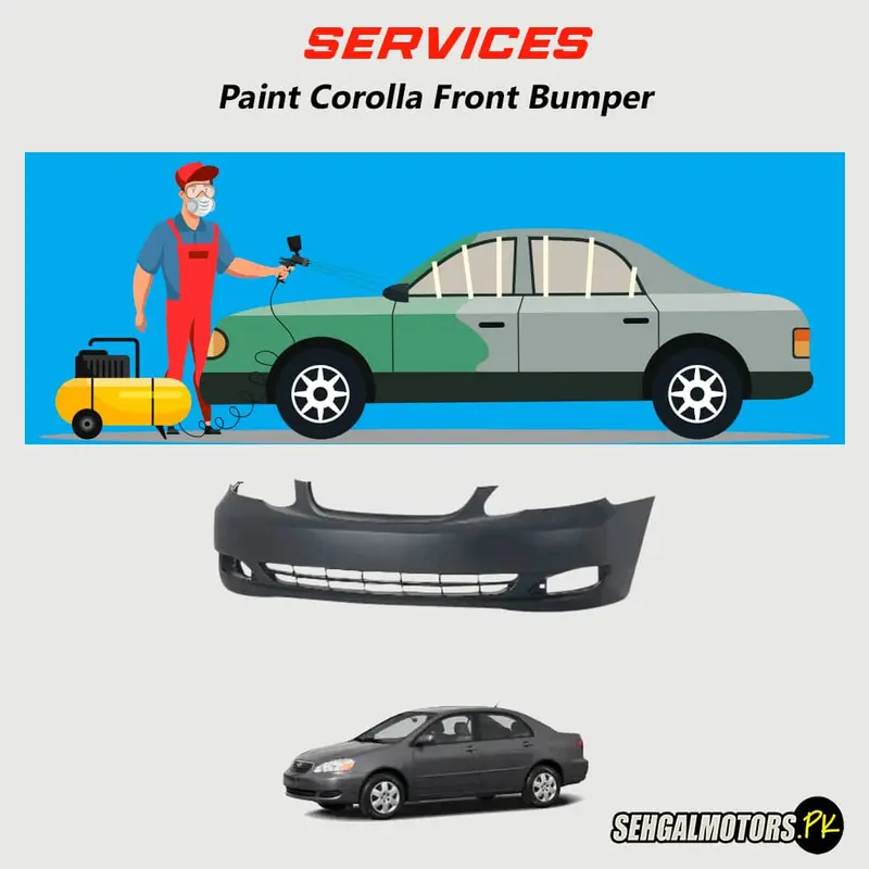 Services - Paint Corolla Front Bumper 1