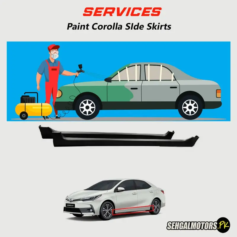 Services - Paint Corolla Side Skirts 1