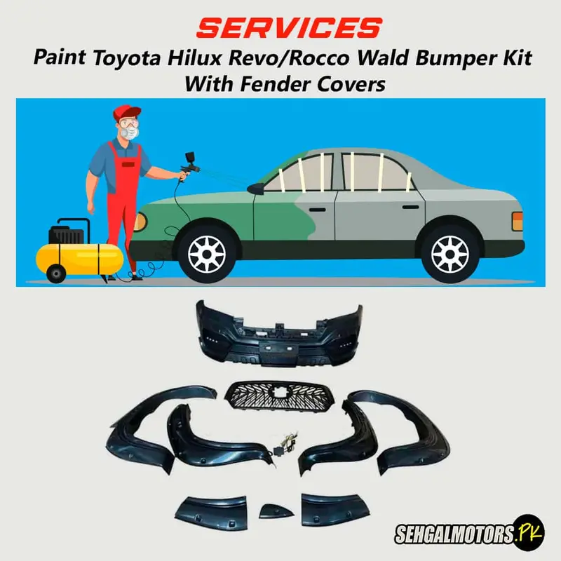 Services - Paint Toyota Hilux Revo/Rocco Wald Bumper Kit 1