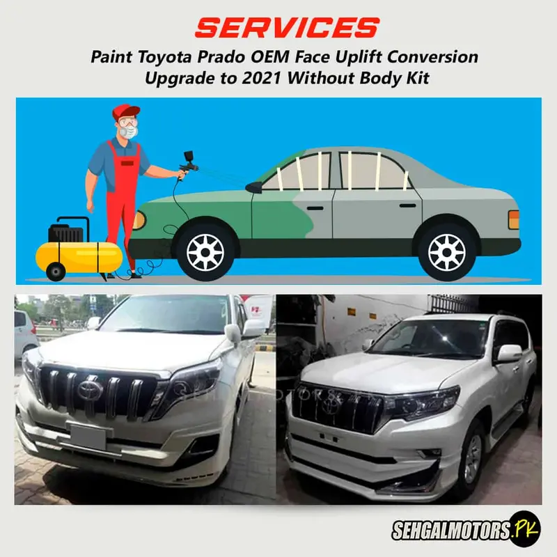 Services - Paint  Toyota Prado Oem Face Uplift Conversion 1