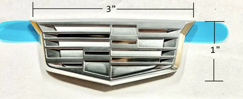 Set Of 2!! Cadillac Chrome Crest 3 Inch!! 1