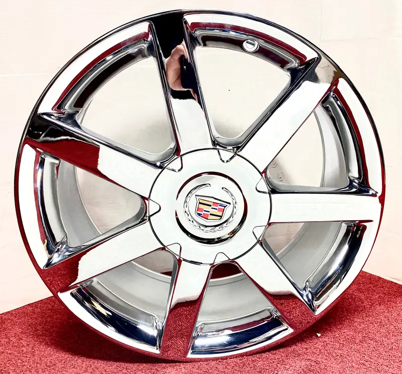Set Of 4 Cadillac Xlr 18" Chrome Wheels Xlr Only! Factory Gm Triple Chrome 1