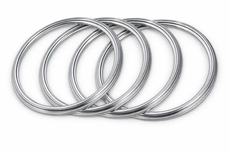 Set Of Four Appliance Wire Wheel Trim Rings Brand New 1
