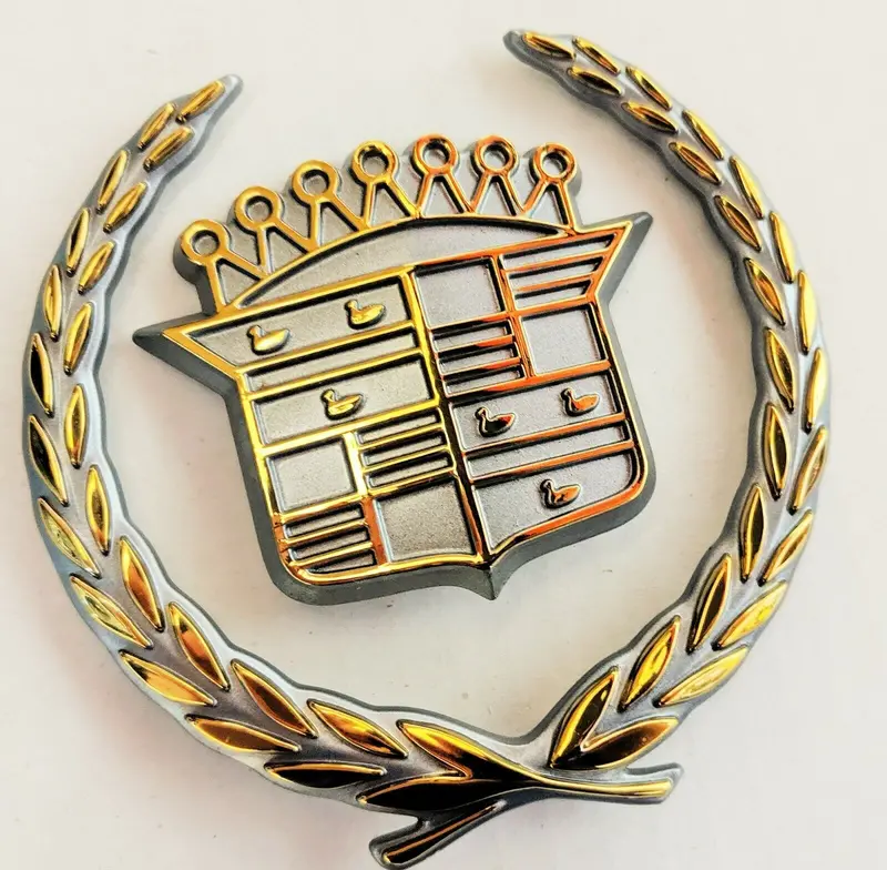 Seville Sts Sls 24K Gold Grille Wreath And Crest Emblem 1992-1997 1