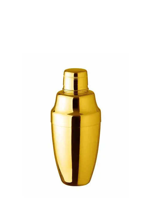 Shaker À Cocktail Cobbler Plaqué Or 500Ml - Yukiwa 1