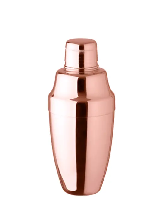 Shaker À Cocktail Cobbler Plaqué Rose Or 360Ml- Yukima 1