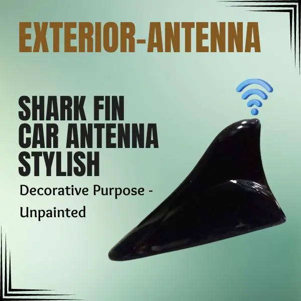 Shark Fin Car Antenna Stylish Decorative Purpose - Unpainted 1