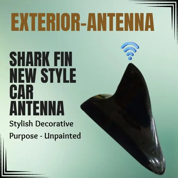 Shark Fin Car Antenna Stylish Decorative Purpose - Unpainted 1