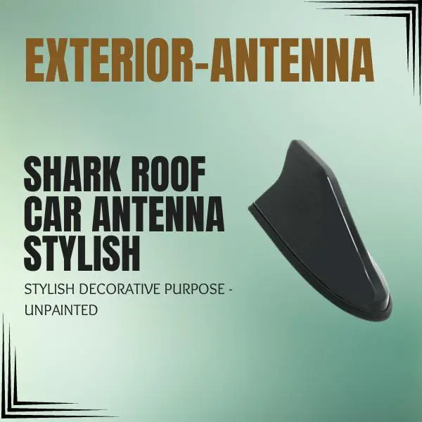 Shark Roof Car Antenna Stylish Decorative Purpose - Unpainted 1