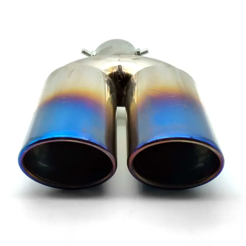 Silencer Double Pipe Burnt Tip Exhaust Silencer Muffler Tip - B1999 2