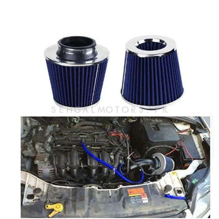 Simota Cold Air Intake Filter Blue - Universal - Universal Car Air Filter Vehicle Induction High Power Mesh 2