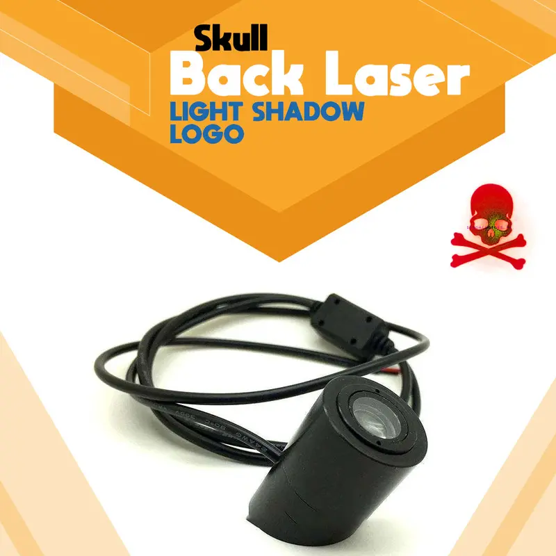 Skull Back Laser Light Shadow Logo 1