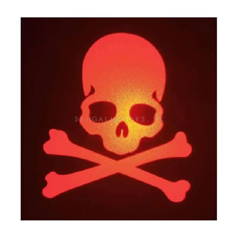 Skull Back Laser Light Shadow Logo 2