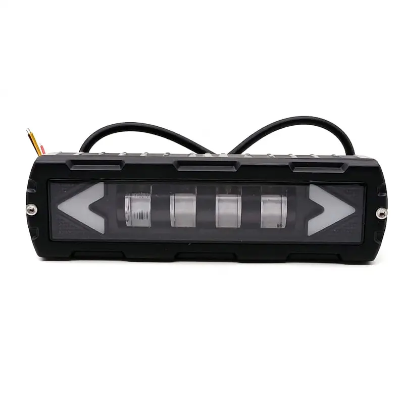 Slim 4 Led Smd Projector Style Fog Light With Drl For Bikes 6004 2