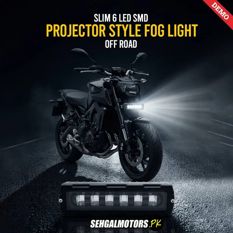 Slim 6 Led Smd Projector Style Off Road Fog Light For Bikes 6006 1