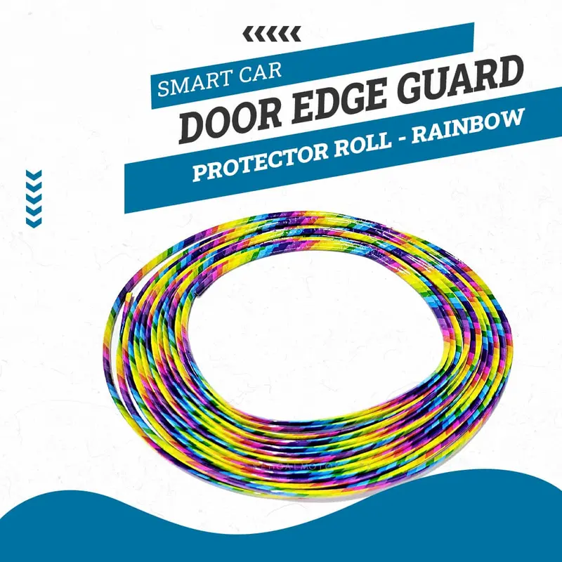 Smart Car Door Edge Guard Protector Roll - Rainbow - Edge Protection Anti-Scratch Buffer Strip 1