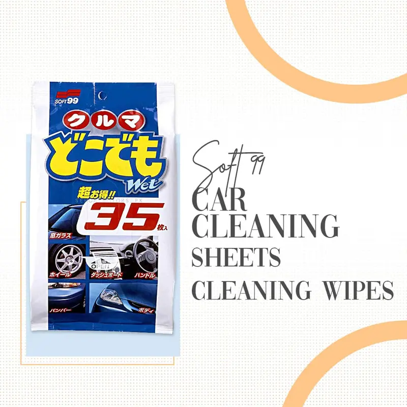 Soft99 Car Cleaning Sheets - Car Cleaning Wipes (02048) 1
