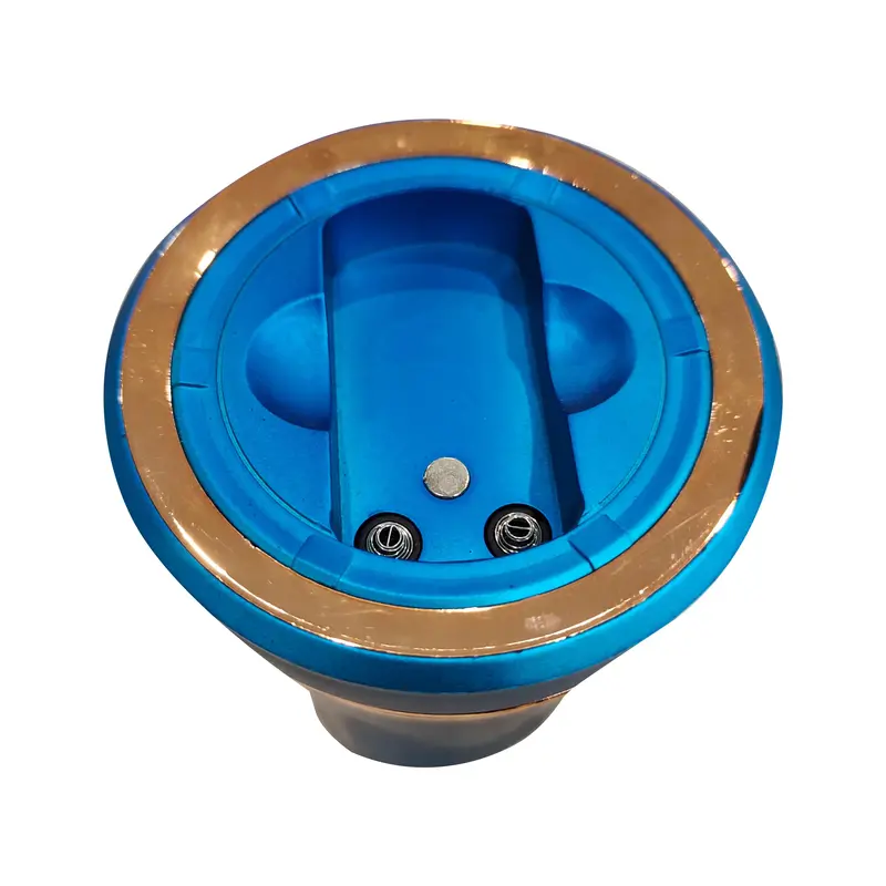 Solar Led Ashtray Blue With Golden 2