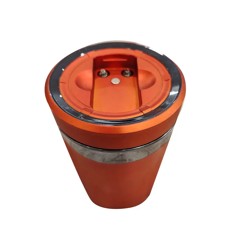 Solar Led Ashtray Orange With Grey 2