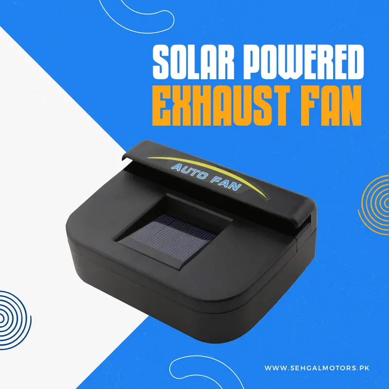 Solar Powered Heat Ventilation Exhaust Fan Small - Car Auto Cooler Ventilation Fan Automobile Air Vent Exhaust Heat Fan 1
