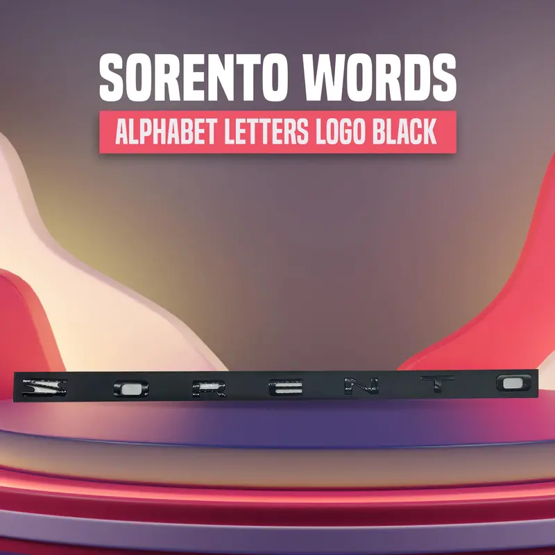 Sorento Alphabet Letters Logo Black 1