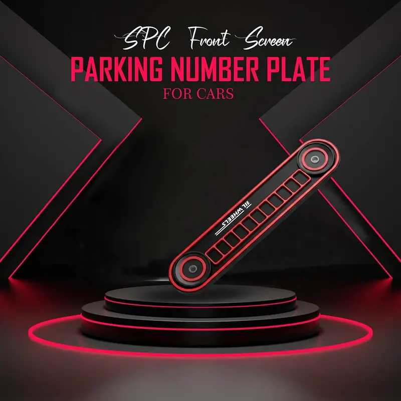 Spc Front Screen Parking Number Plate For Cars 1